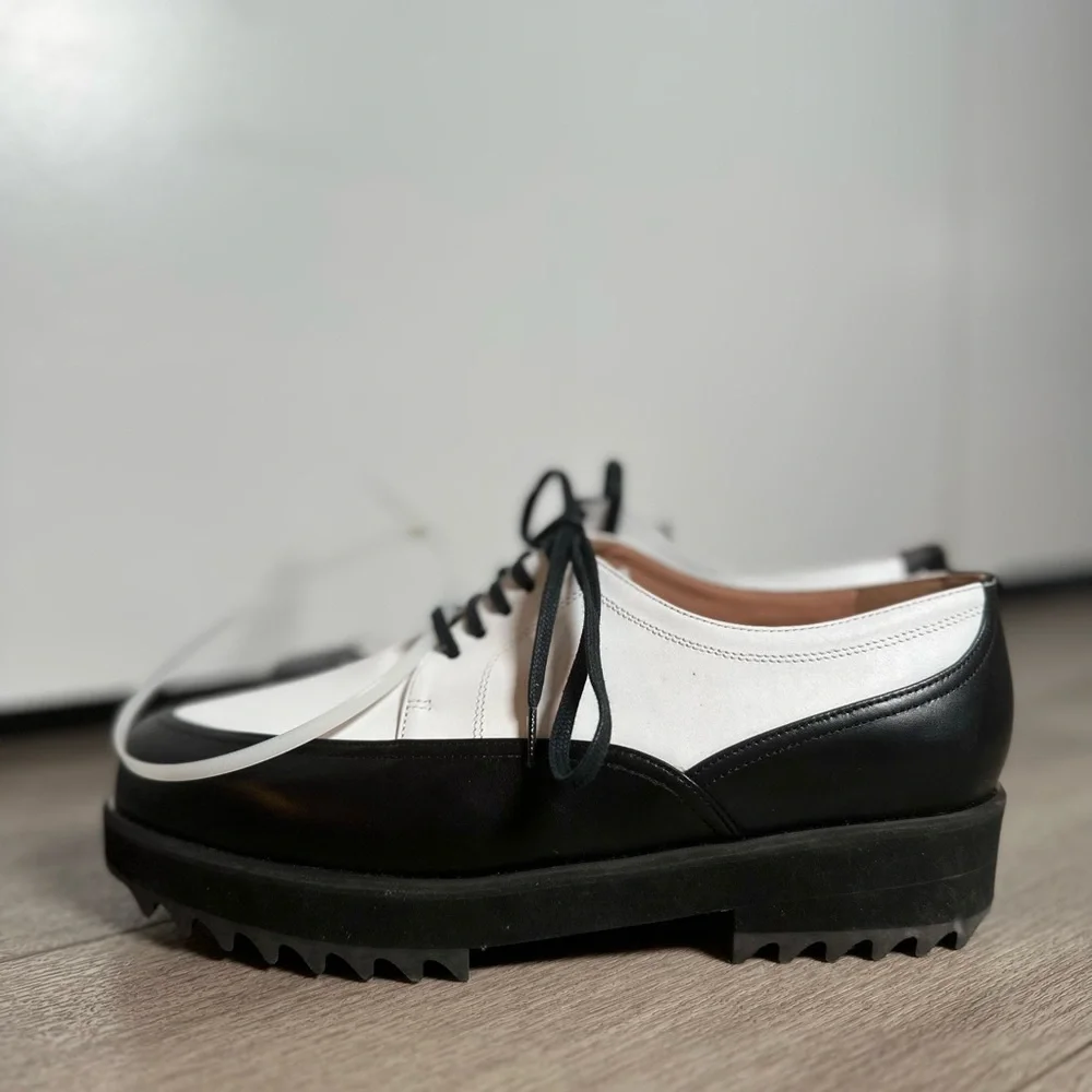 Robert Clergerie x Dover Street Market Platform Oxfords Black White NEW